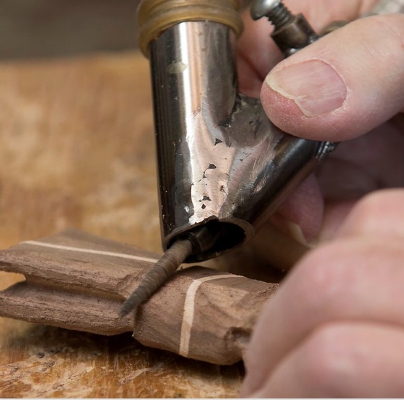 HandCarved KOA Wood BowTie Matching Cufflinks - Picture 6 of 7